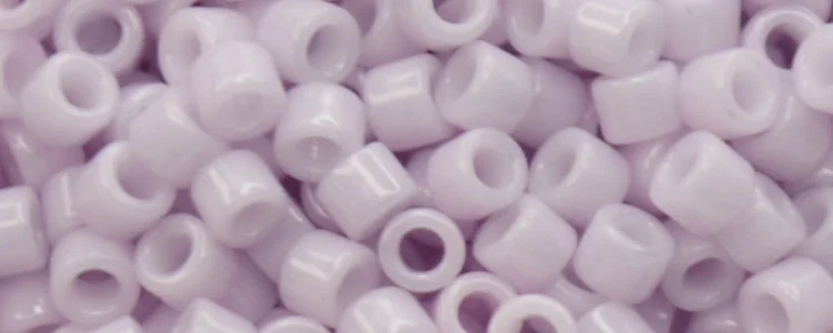 (image for) TOHO Aiko Precision Cylinder Bead. Pale Lavender Opaque TB-1619