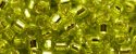 (image for) TOHO Aiko Precision Cylinder Bead. Peridot Green Silver Lined TB-24