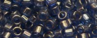 (image for) TOHO Aiko Precision Cylinder Bead. Periwinkle Gold Luster TB-325