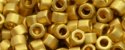 (image for) TOHO Aiko Precision Cylinder Bead. Gold Metallic Matte (Triple dipped 24k Gold Plating) TB-712F