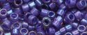(image for) TOHO Aiko Precision Cylinder Bead. Purple Lined Amethyst TB-928