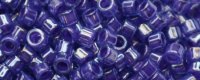 TOHO Aiko Precision Cylinder Bead. Purple Lined Aqua Luster TB-1058 (image for) TOHO Aiko Precision Cylinder Bead. Purple Lined Aqua Luster TB-1058