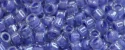 (image for) TOHO Aiko Precision Cylinder Bead. Purple Lined Crystal Luster TB-988