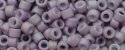 (image for) TOHO Aiko Precision Cylinder Bead. Purple Lined Green Iris Matte TB-1634F