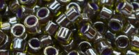 TOHO Aiko Precision Cylinder Bead. Purple Lined Olive Luster TB-1044 (image for) TOHO Aiko Precision Cylinder Bead. Purple Lined Olive Luster TB-1044