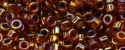 (image for) TOHO Aiko Precision Cylinder Bead. Purple Lined Ruby Rainbow TB-1825