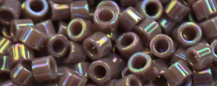 (image for) TOHO Aiko Precision Cylinder Bead. Purple Opaque Rainbow TB-412
