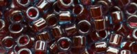 TOHO Aiko Precision Cylinder Bead. Raspberry Lined Aqua Luster TB-1061 (image for) TOHO Aiko Precision Cylinder Bead. Raspberry Lined Aqua Luster TB-1061