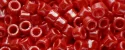 (image for) TOHO Aiko Precision Cylinder Bead. Red Opaque Luster TB-125