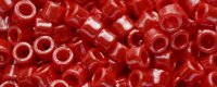 (image for) TOHO Aiko Precision Cylinder Bead. Red Opaque Luster TB-125