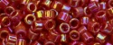 (image for) TOHO Aiko Precision Cylinder Bead. Red Opaque Rainbow TB-405