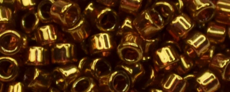 (image for) TOHO Aiko Precision Cylinder Bead. Rose Gold Luster TB-421
