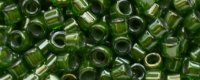 TOHO Aiko Precision Cylinder Bead. Sage Lined Emerald Luster TB-1049 (image for) TOHO Aiko Precision Cylinder Bead. Sage Lined Emerald Luster TB-1049