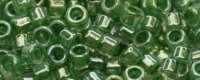 TOHO Aiko Precision Cylinder Bead. Sage Lined Light Topaz Luster TB-1050 (image for) TOHO Aiko Precision Cylinder Bead. Sage Lined Light Topaz Luster TB-1050