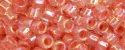 (image for) TOHO Aiko Precision Cylinder Bead. Salmon Lined Crystal Rainbow TB-779
