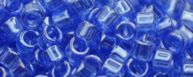 (image for) TOHO Aiko Precision Cylinder Bead. Sapphire Transparent Luster TB-117