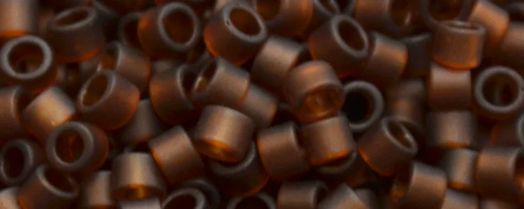 (image for) TOHO Aiko Precision Cylinder Bead. Smoke Topaz Transparent Matte TB-941F