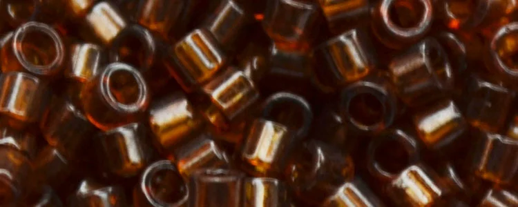 (image for) TOHO Aiko Precision Cylinder Bead. Smoke Topaz Transparent TB-941