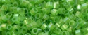 (image for) TOHO Aiko Precision Cylinder Bead. Spring Green Satin Rainbow TB-1562