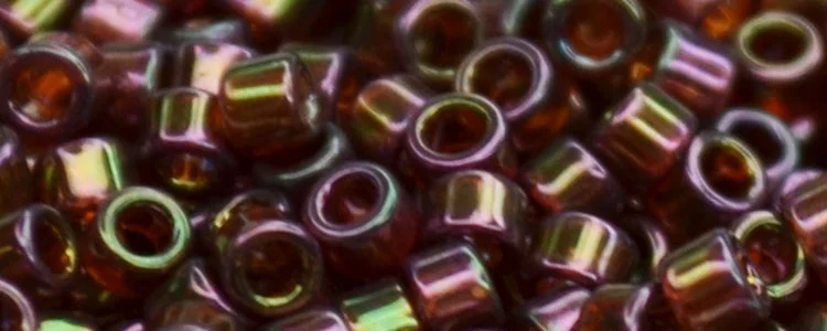 (image for) TOHO Aiko Precision Cylinder Bead. Strawberry Gold Luster TB-331