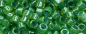 (image for) TOHO Aiko Precision Cylinder Bead. Teal Lined Topaz Luster TB-1048