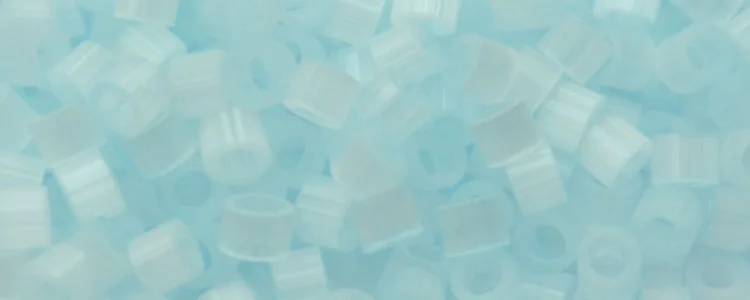 (image for) TOHO Aiko Precision Cylinder Bead. Very Light Aqua Satin TB-1321
