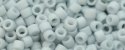 (image for) TOHO Aiko Precision Cylinder Bead. Very Light Grey Opaque Matte TB-1600F