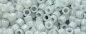 (image for) TOHO Aiko Precision Cylinder Bead. Very Light Grey Opaque TB-1600
