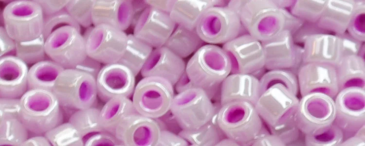 (image for) TOHO Aiko Precision Cylinder Bead. Very Light Lavender Pearl TB-816