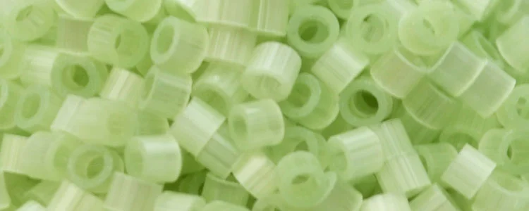 (image for) TOHO Aiko Precision Cylinder Bead. Pale Light Jade Satin TB-1513