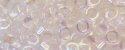 (image for) TOHO Aiko Precision Cylinder Bead. Very Light Rose Transparent Rainbow TB-171L