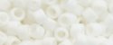 (image for) TOHO Aiko Precision Cylinder Bead. White Chalk Matte Opaque TB-761