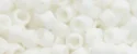 (image for) TOHO Aiko Precision Cylinder Bead. White Chalk Matte Opaque TB-761