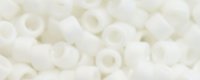 (image for) TOHO Aiko Precision Cylinder Bead. White Chalk Matte Opaque TB-761
