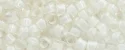 (image for) TOHO Aiko Precision Cylinder Bead. White Lined Crystal Transparent TB-981