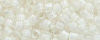 TOHO Aiko Precision Cylinder Bead. White Lined Crystal Transparent TB-981 (image for) TOHO Aiko Precision Cylinder Bead. White Lined Crystal Transparent TB-981