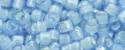 (image for) TOHO Aiko Precision Cylinder Bead. White Lined Light Sapphire Transparent TB-933