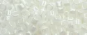 (image for) TOHO Aiko Precision Cylinder Bead. White Opaque Luster TB-121