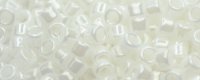 (image for) TOHO Aiko Precision Cylinder Bead. White Opaque Luster TB-121