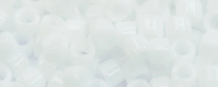 (image for) TOHO Aiko Precision Cylinder Bead. White Opaque TB-41