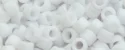 (image for) TOHO Aiko Precision Cylinder Bead. Winter White Chalk Matte Opaque TB-767