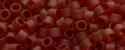 (image for) TOHO Aiko Precision Cylinder Bead. Dark Ruby Transparent Matte TB-5CF