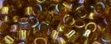 (image for) TOHO Aiko Precision Cylinder Bead. Dark Topaz Transparent Rainbow TB-162C