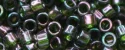 (image for) TOHO Aiko Precision Cylinder Bead. Emerald Green Gold Luster TB-326