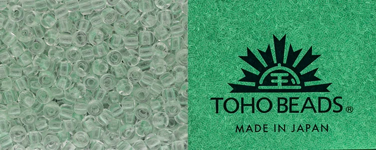 (image for) TOHO 11/o Round-Glow in the Dark-Mint Green / Bright Green. 11T2722