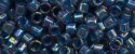 (image for) TOHO Aiko Precision Cylinder Bead. Blue Lined Sapphire Rainbow TB-1836