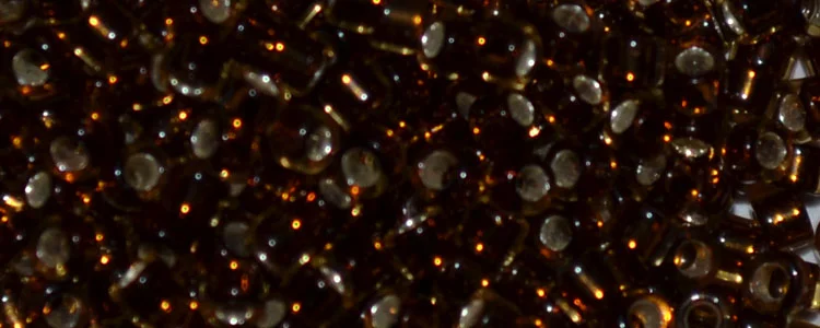 (image for) TOHO Aiko Precision Cylinder Bead. Dark Golden Amber Silver Lined TB-2152S