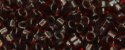 (image for) TOHO Aiko Precision Cylinder Bead. Dark Cherry Amber Transparent TB-2153
