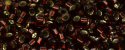 (image for) TOHO Aiko Precision Cylinder Bead. Dark Cherry Amber Silver Lined TB-2153S