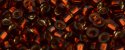 (image for) TOHO Aiko Precision Cylinder Bead. Orange Amber Silver Lined TB-2154S